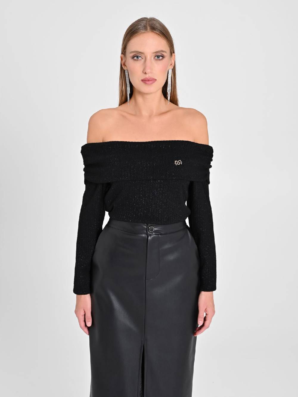 Rinascimento Maglia Lurex Nera