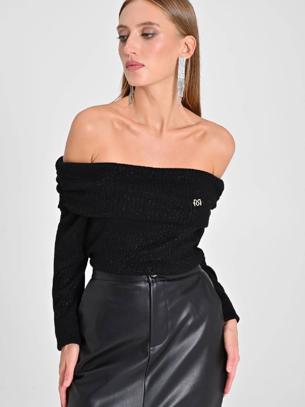 Rinascimento Maglia Lurex Nera