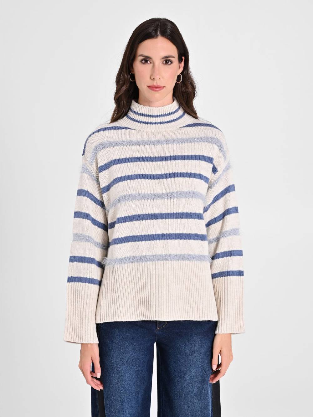 Rinascimento Maglia Misto Lana A Righe