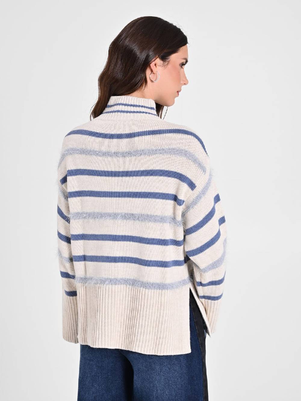 Rinascimento Maglia Misto Lana A Righe