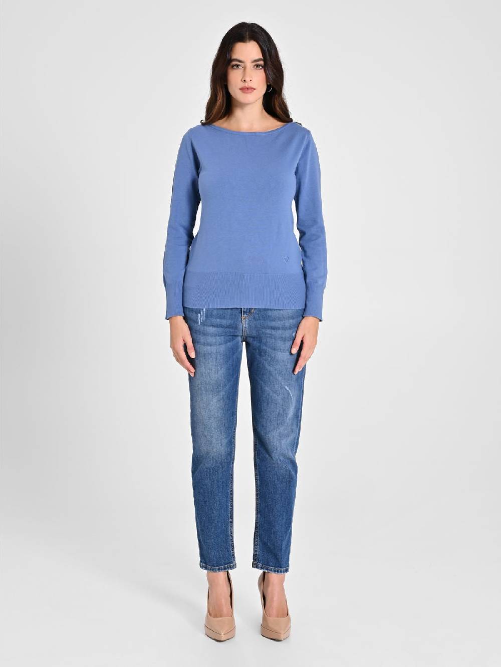 Rinascimento Maglioncino Blu Avio Ecotec®