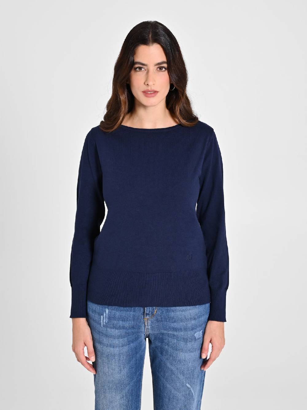 Rinascimento Maglioncino Blu Navy Ecotec®