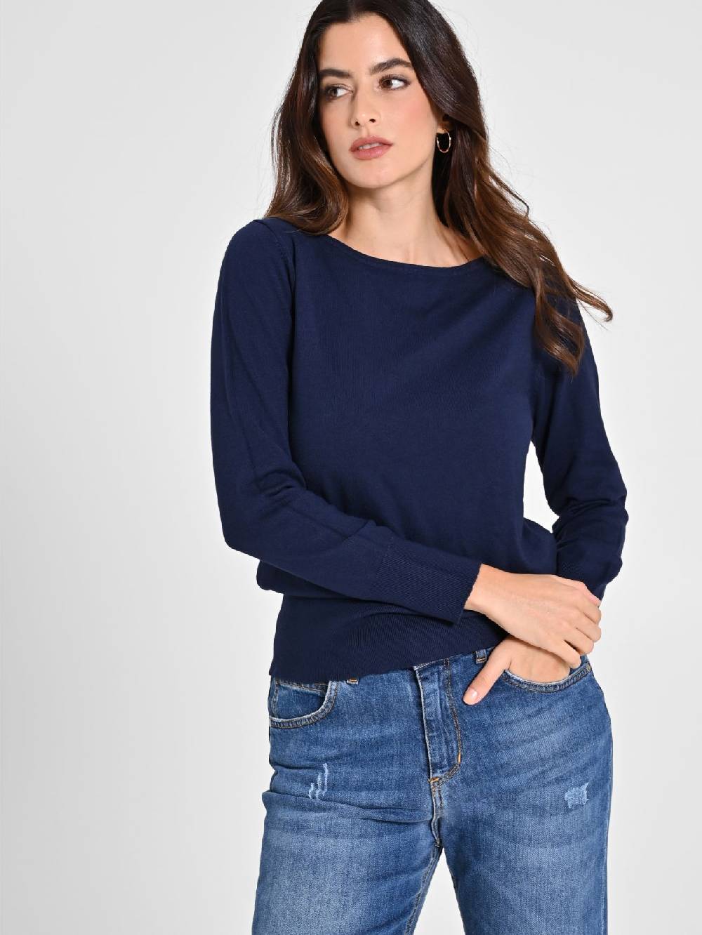 Rinascimento Maglioncino Blu Navy Ecotec®