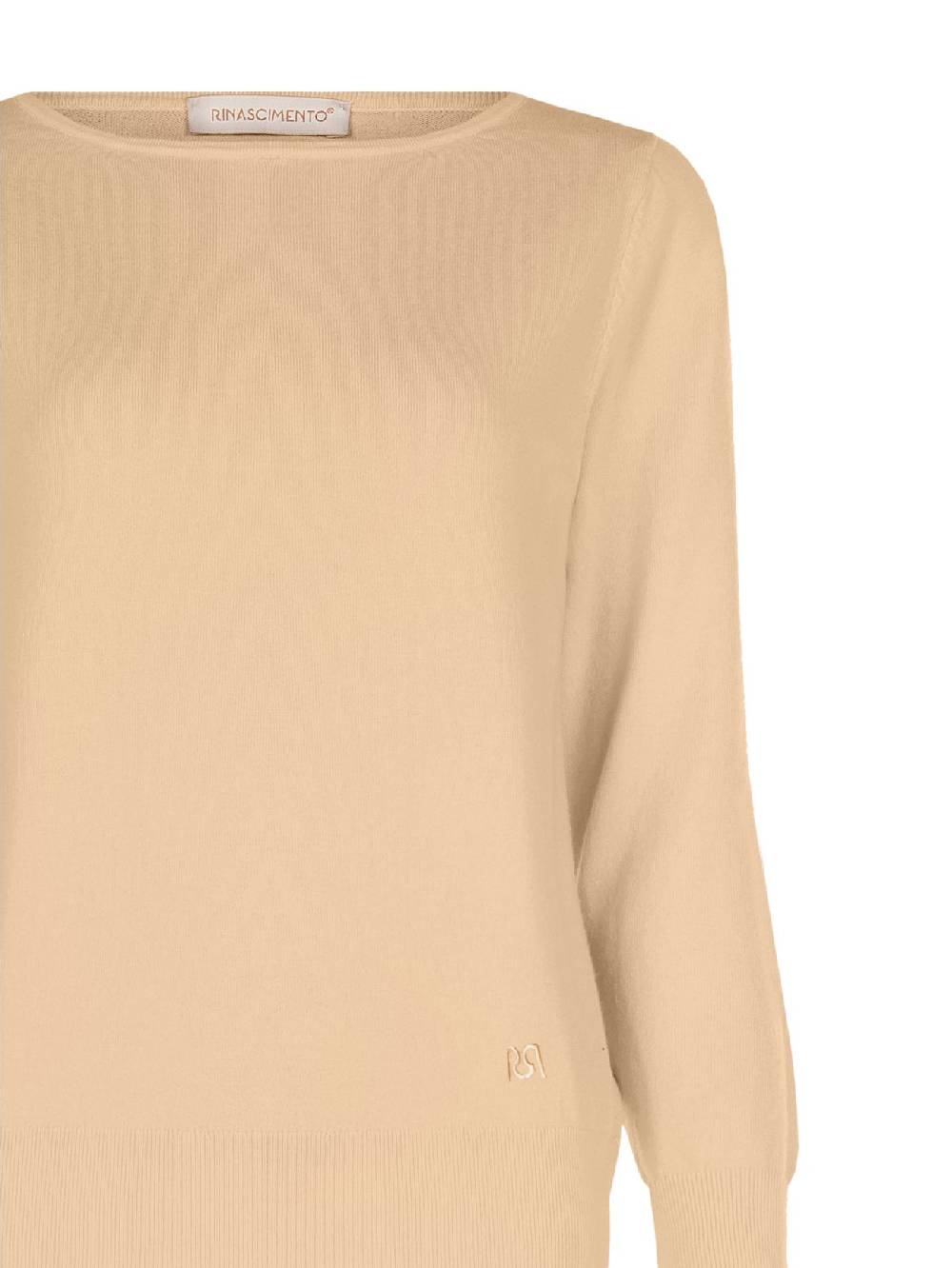 Rinascimento Maglioncino Cammello Manica Lunga