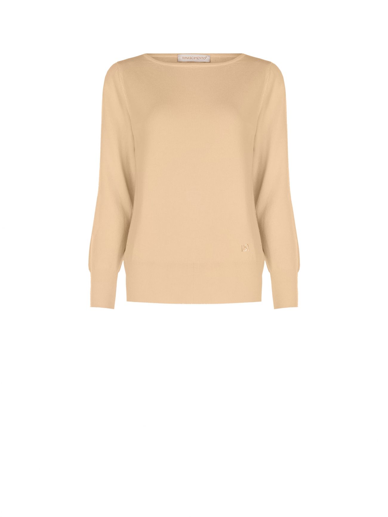 Rinascimento Maglioncino Cammello Manica Lunga