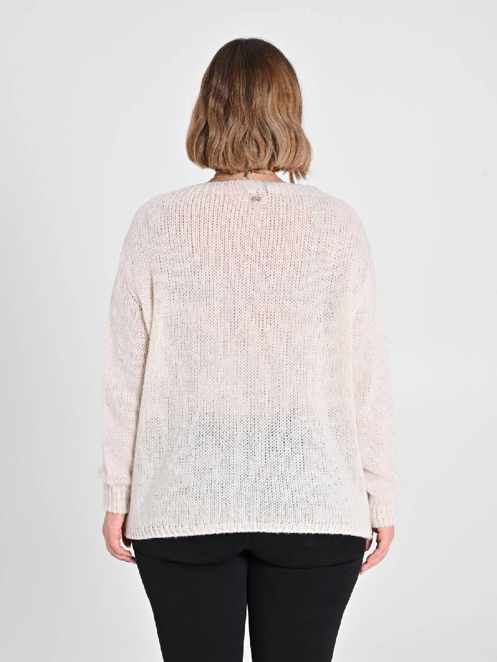 Rinascimento Maglioncino Curvy Bianco