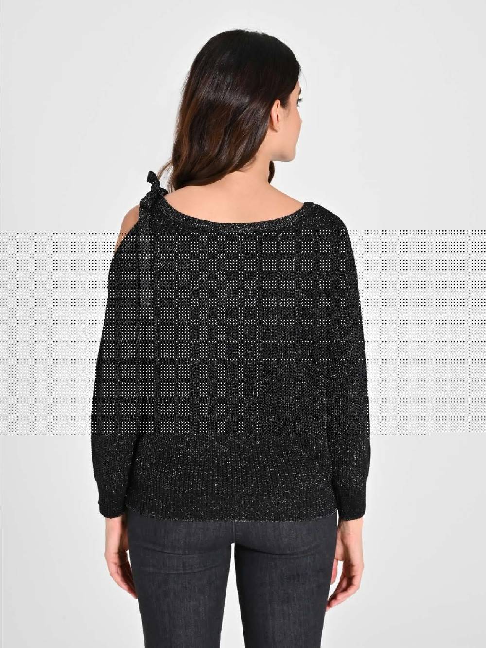 Rinascimento Maglioncino Fiocco Nero & Argento