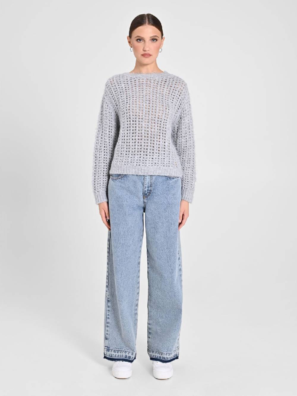 Rinascimento Maglioncino Grigio Paillettes