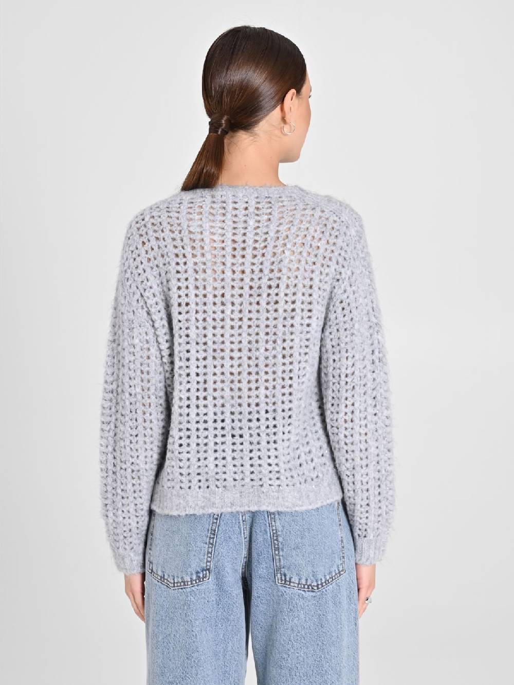 Rinascimento Maglioncino Grigio Paillettes