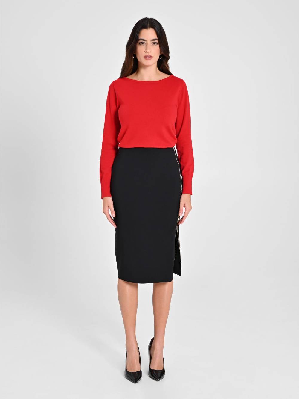 Rinascimento Maglioncino Rosso Navy Ecotec®