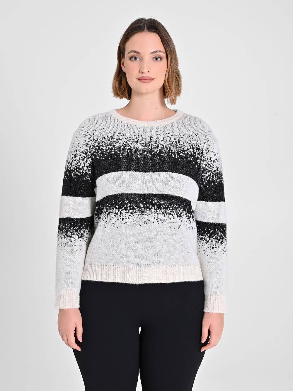 Rinascimento Maglione Curvy Black & White