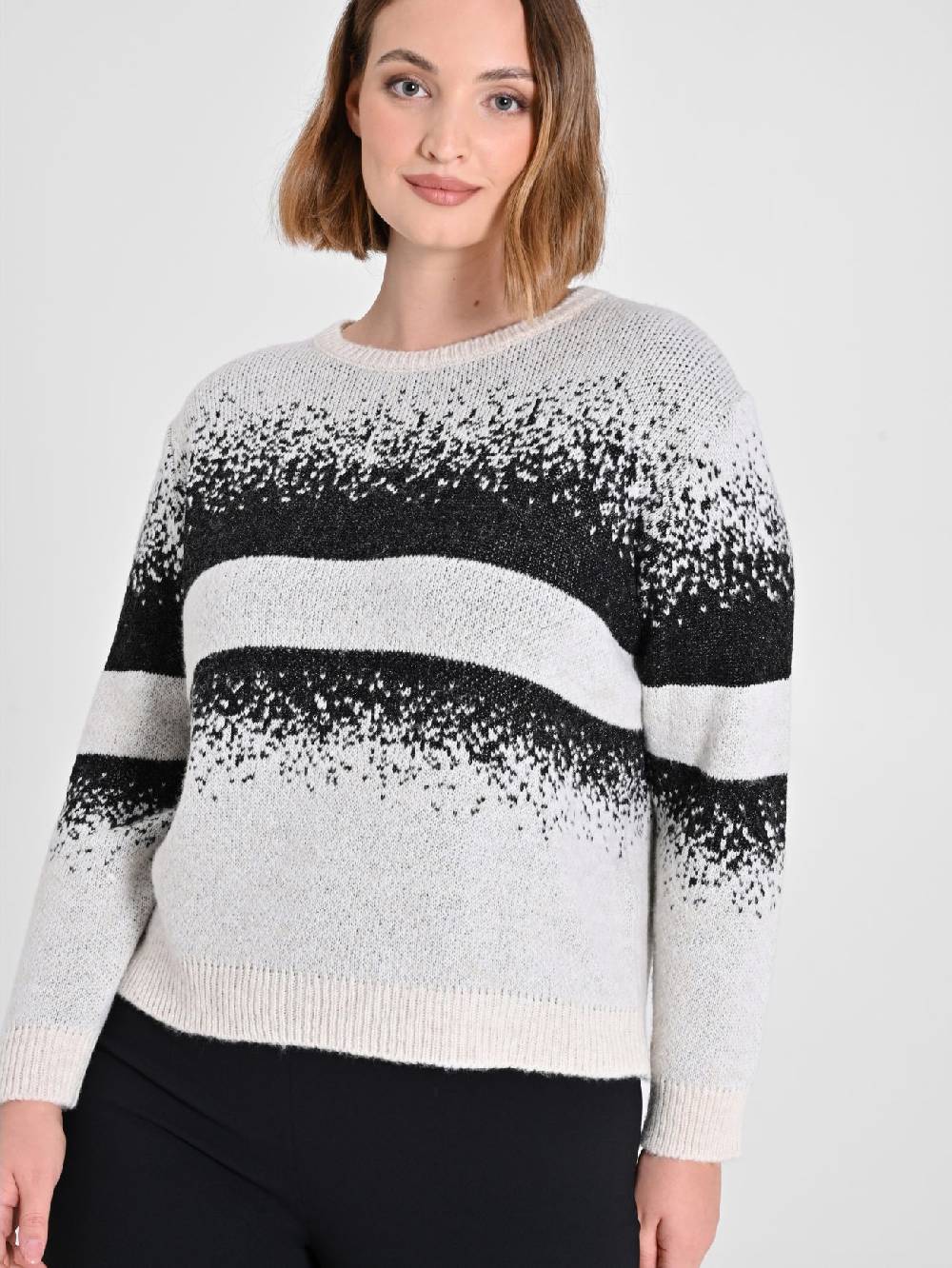 Rinascimento Maglione Curvy Black & White