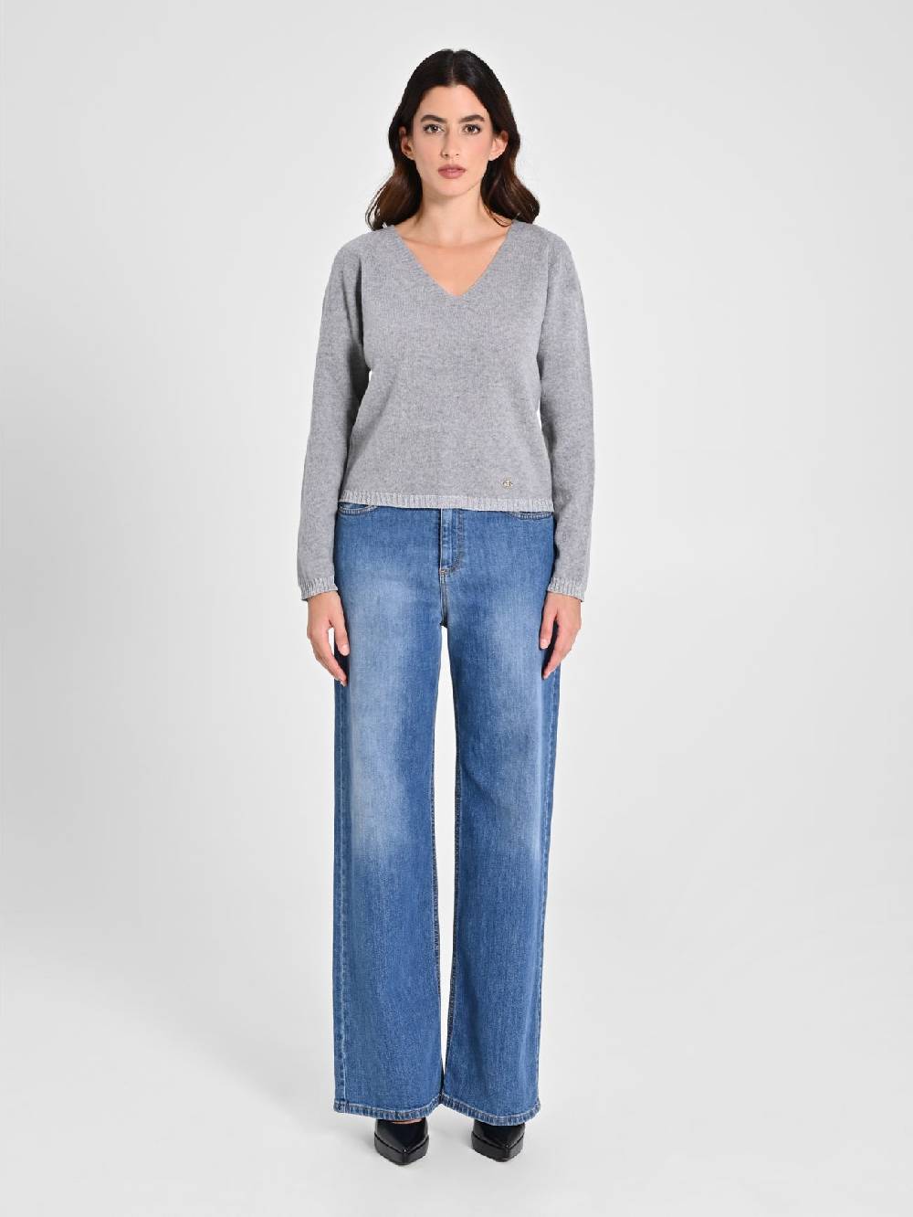 Rinascimento Maglione Lana Cashmere Grigio