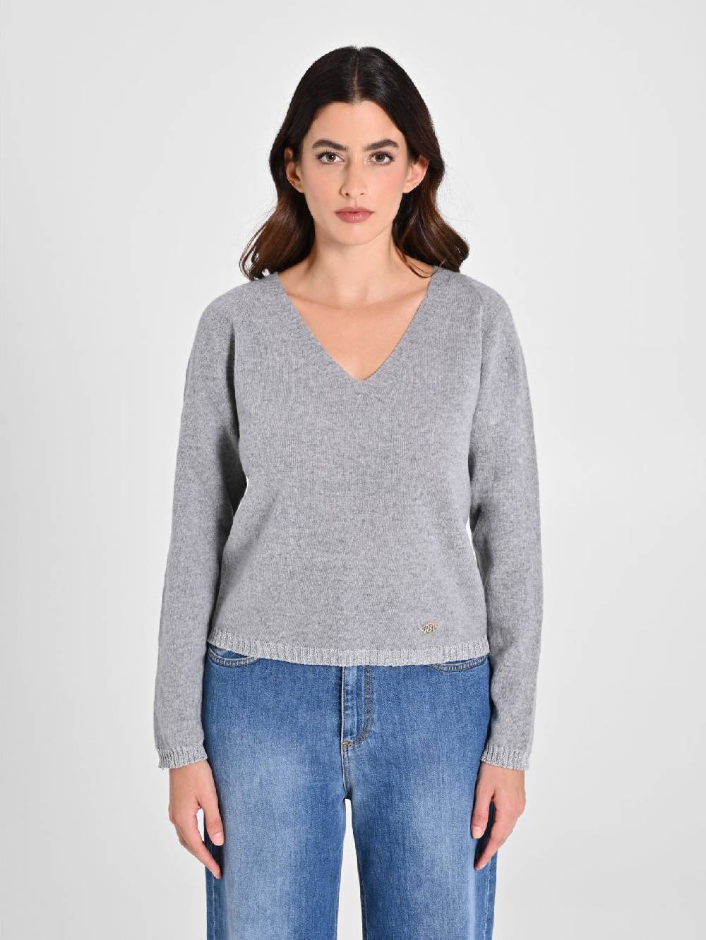 Rinascimento Maglione Lana Cashmere Grigio