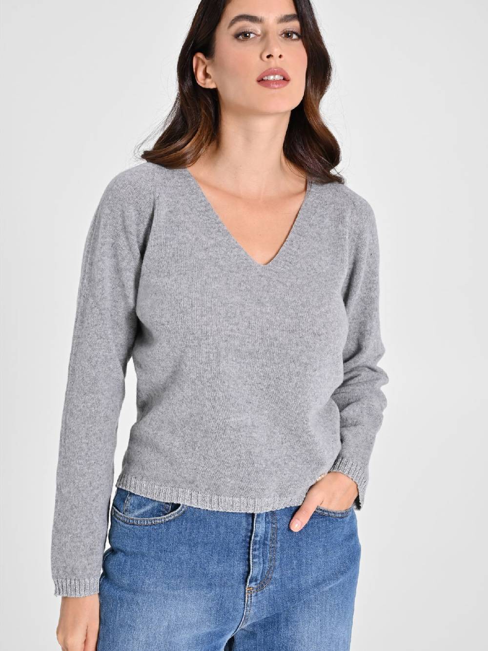 Rinascimento Maglione Lana Cashmere Grigio