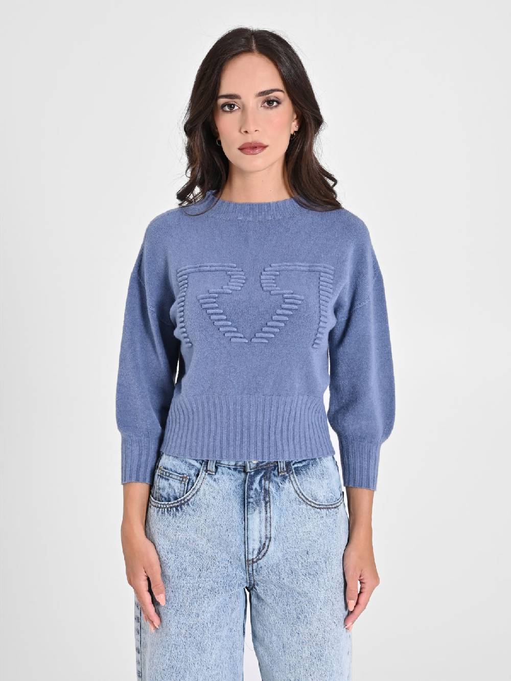 Rinascimento Maglione RR Azzurro Avio