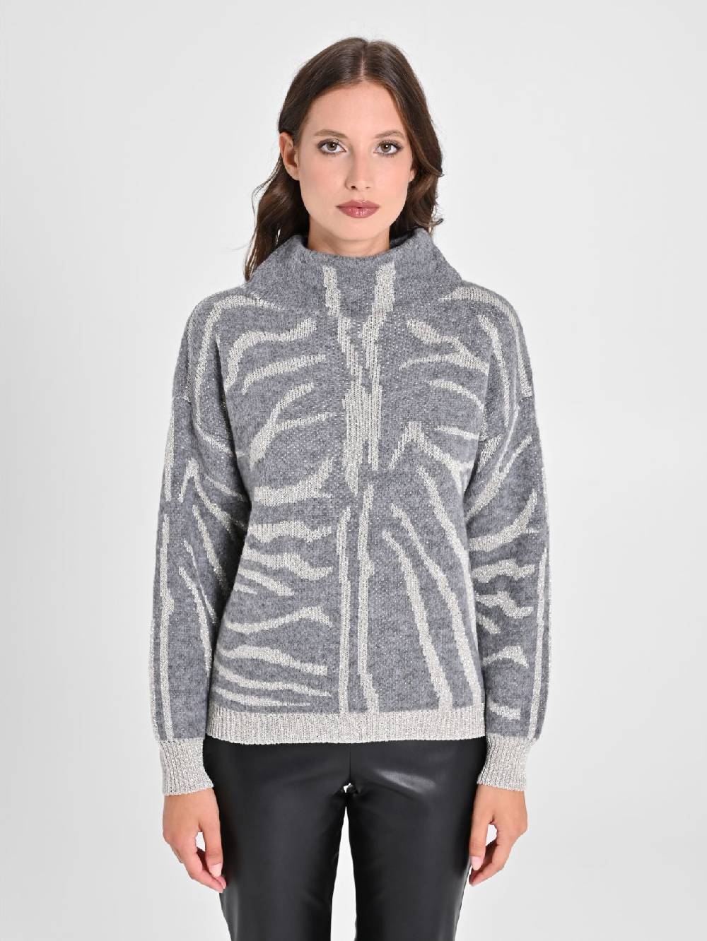 Rinascimento Maglione Zebra Lurex