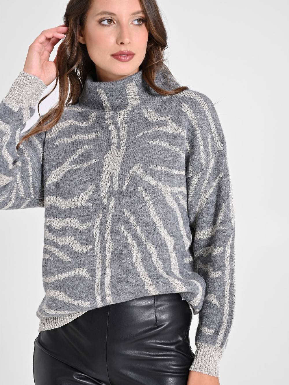 Rinascimento Maglione Zebra Lurex