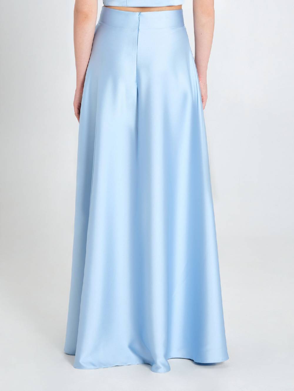 Rinascimento Maxi Gonna In Raso Strutturato