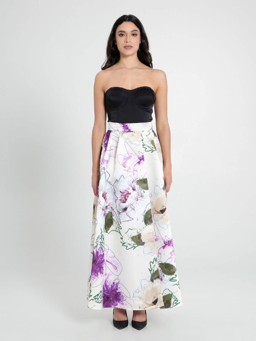 Rinascimento Maxi Gonna Stampa Floreale