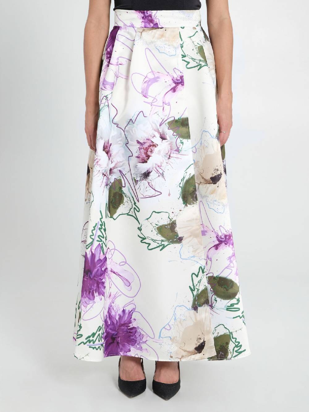 Rinascimento Maxi Gonna Stampa Floreale