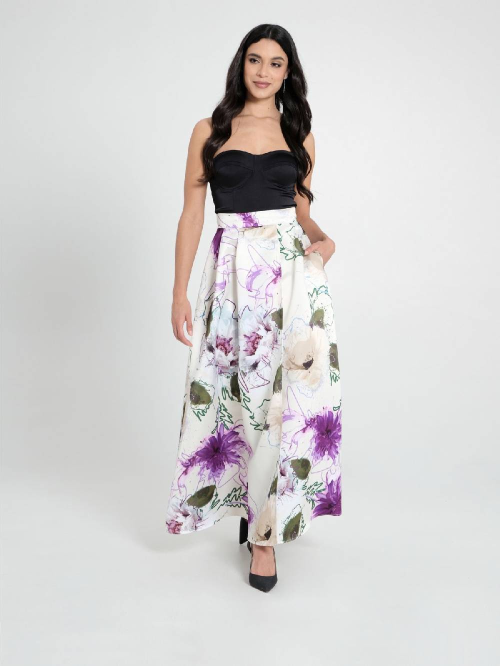 Rinascimento Maxi Gonna stampa Floreale