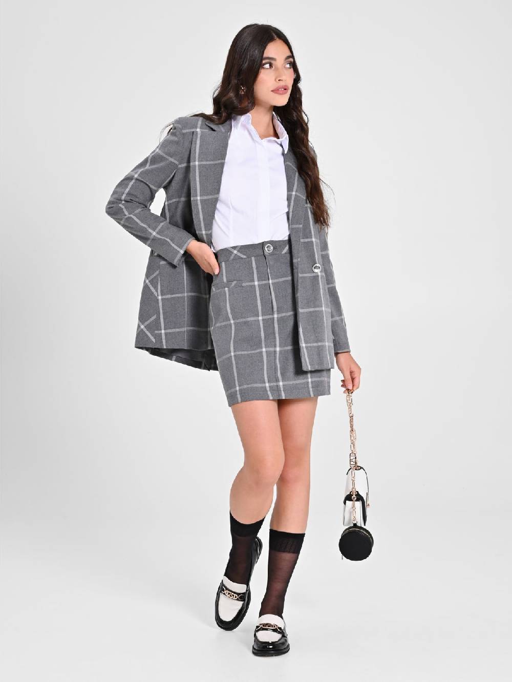 Rinascimento Mini Gonna Check