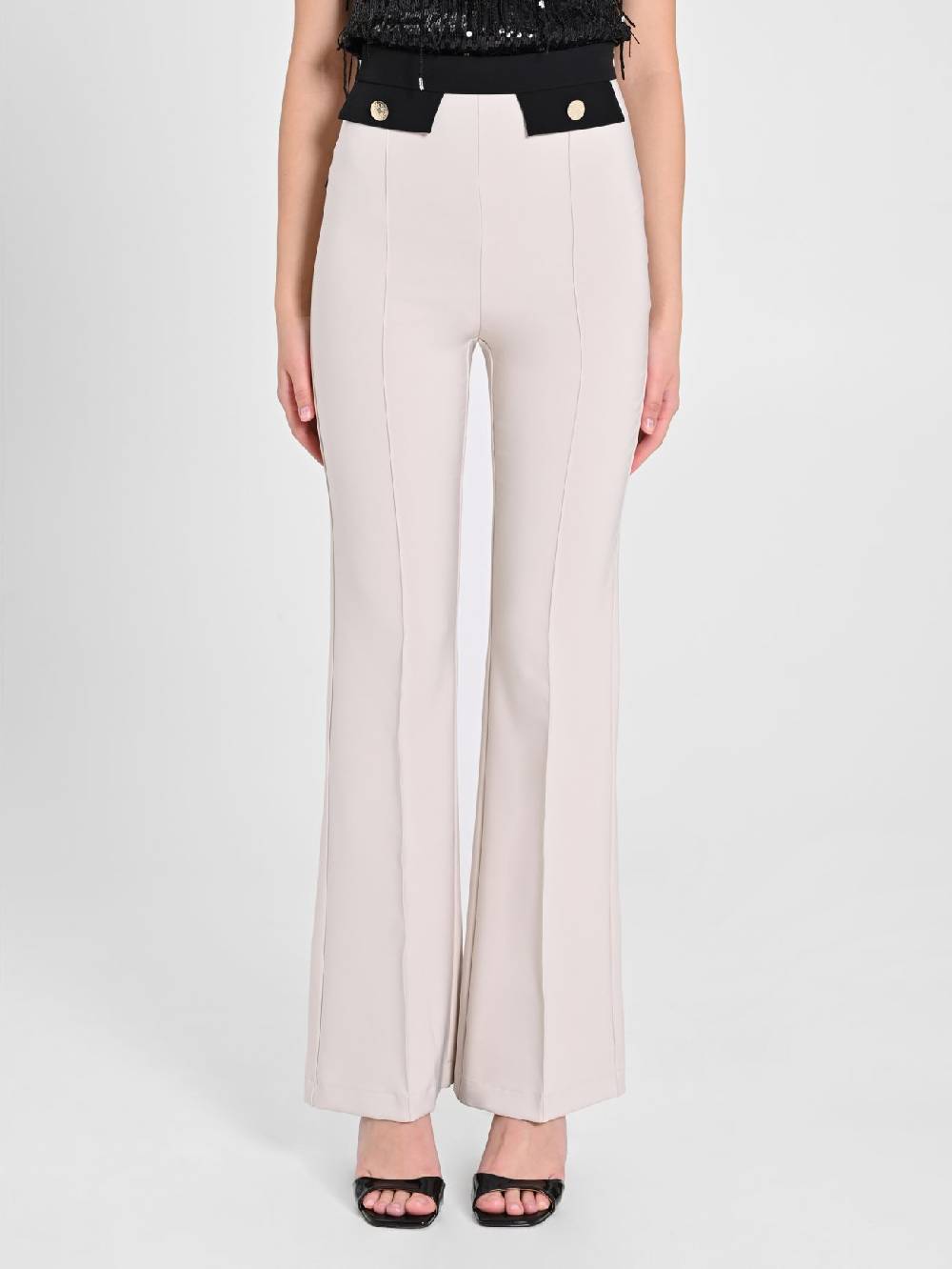 Rinascimento Pantalone Bicolor Beige & Nero