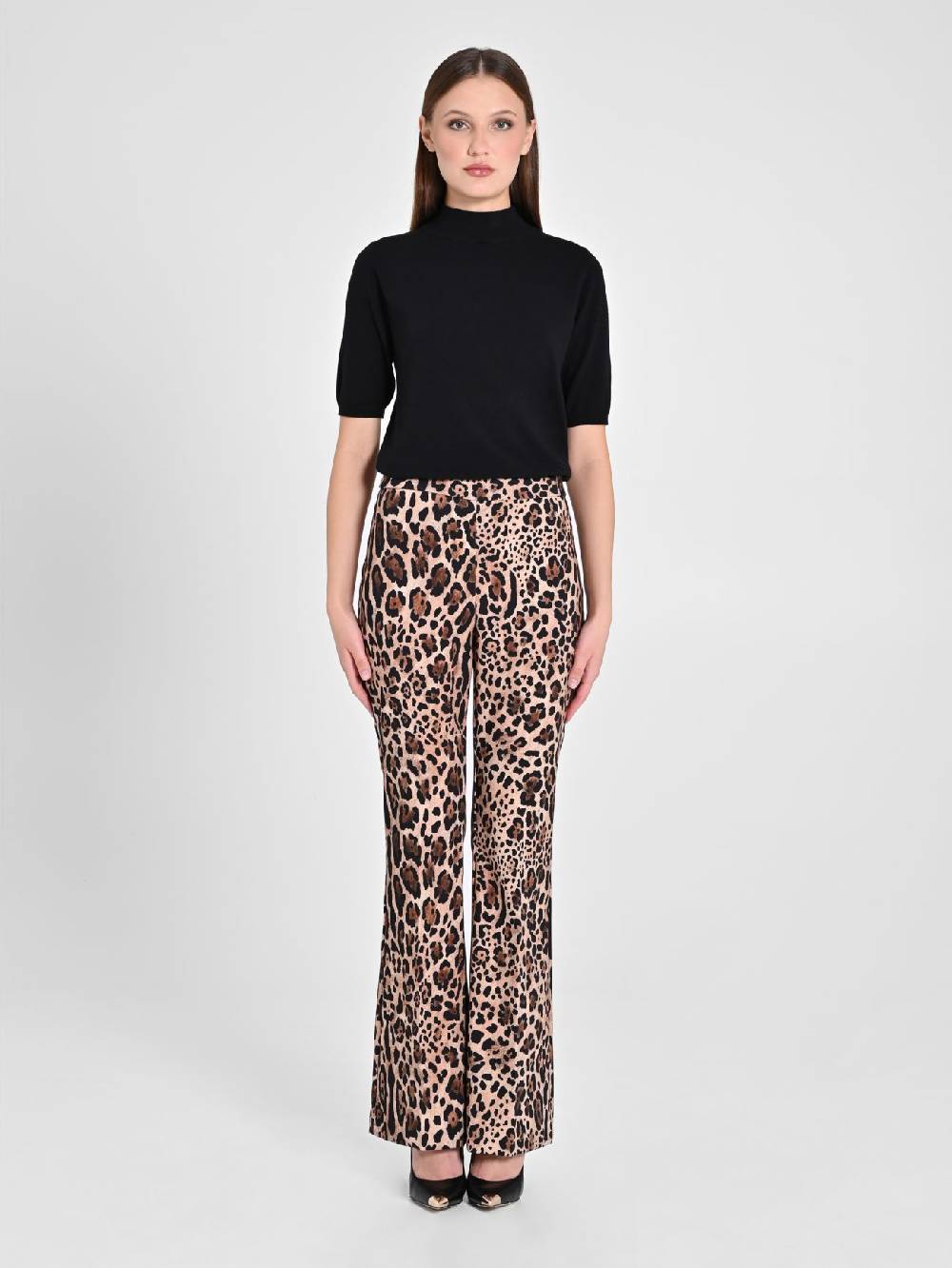 Rinascimento Pantalone Flared Animalier