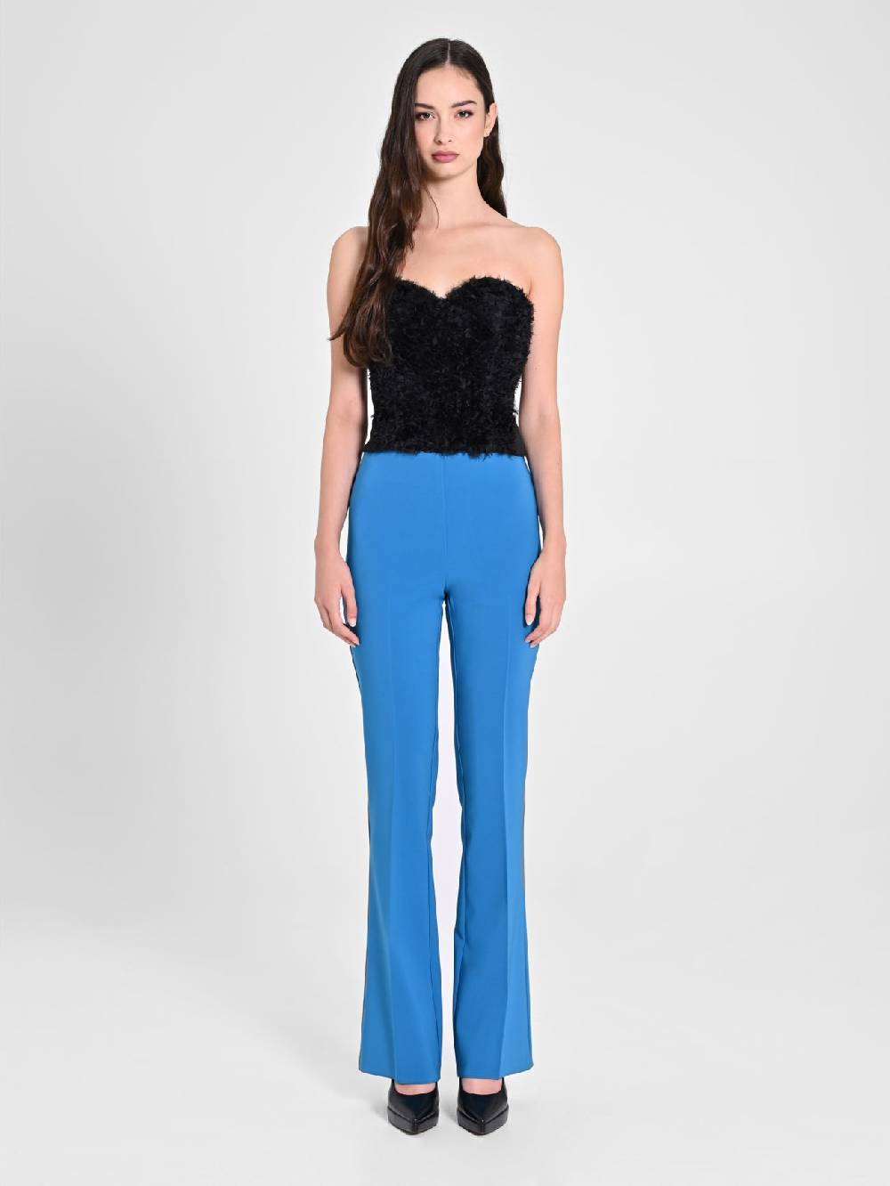 Rinascimento Pantalone Flared Blu Oceano