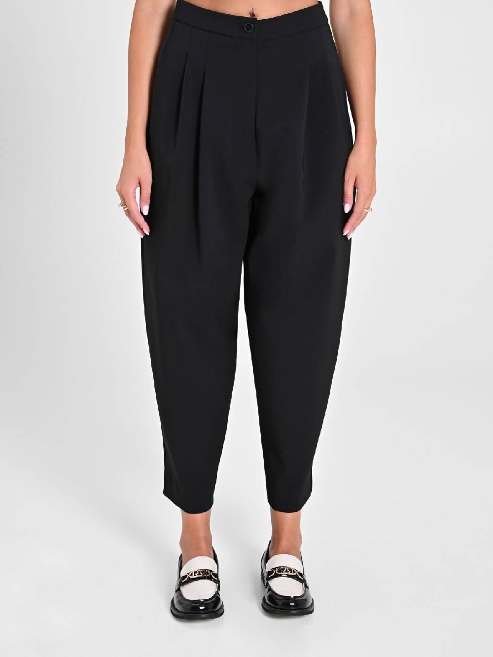 Rinascimento Pantaloni Ampi Neri