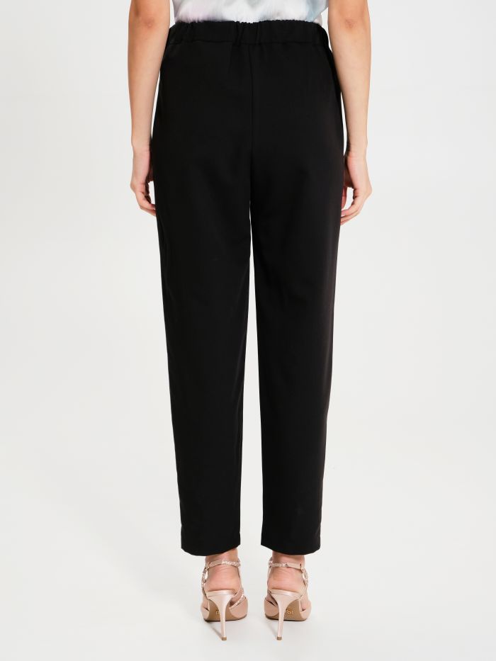 Rinascimento Pantaloni Carota Con Punto Smock