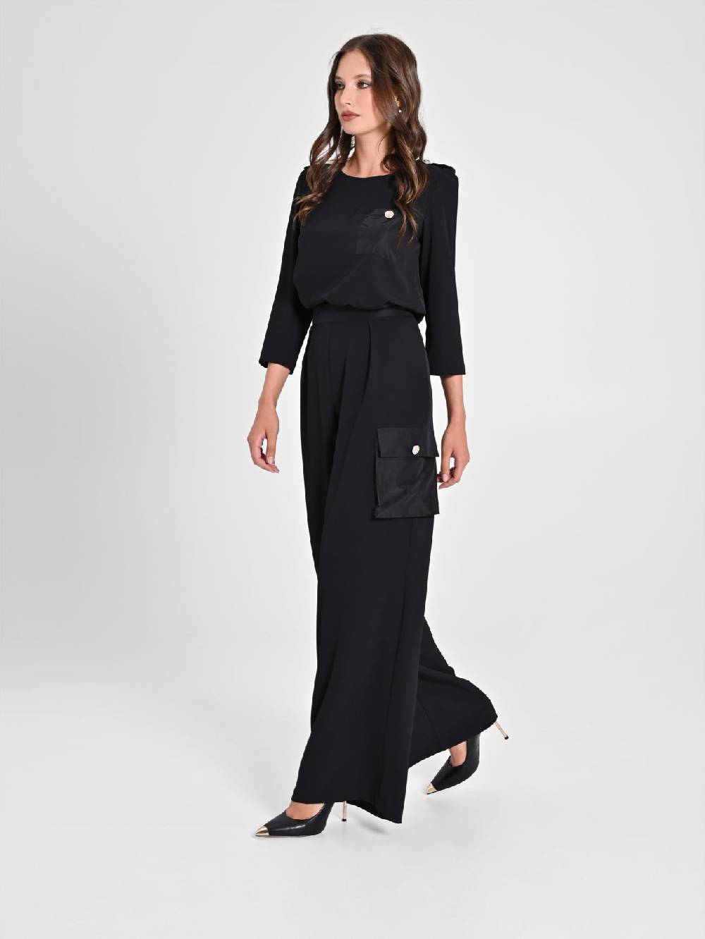 Rinascimento Pantaloni con Tasca in Taffetà