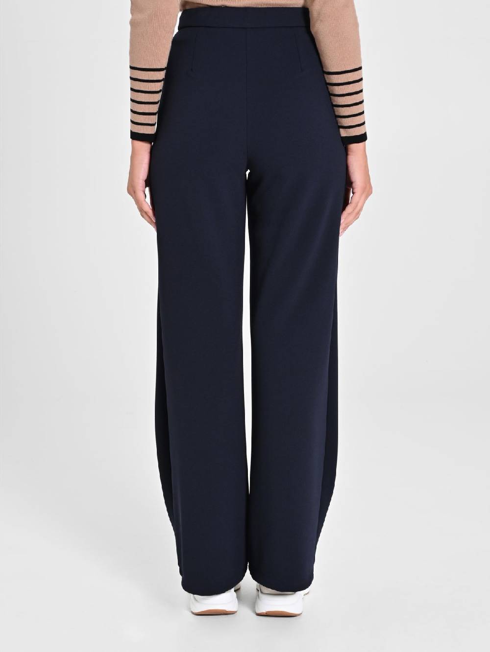 Rinascimento Pantaloni Cropped Blu Navy