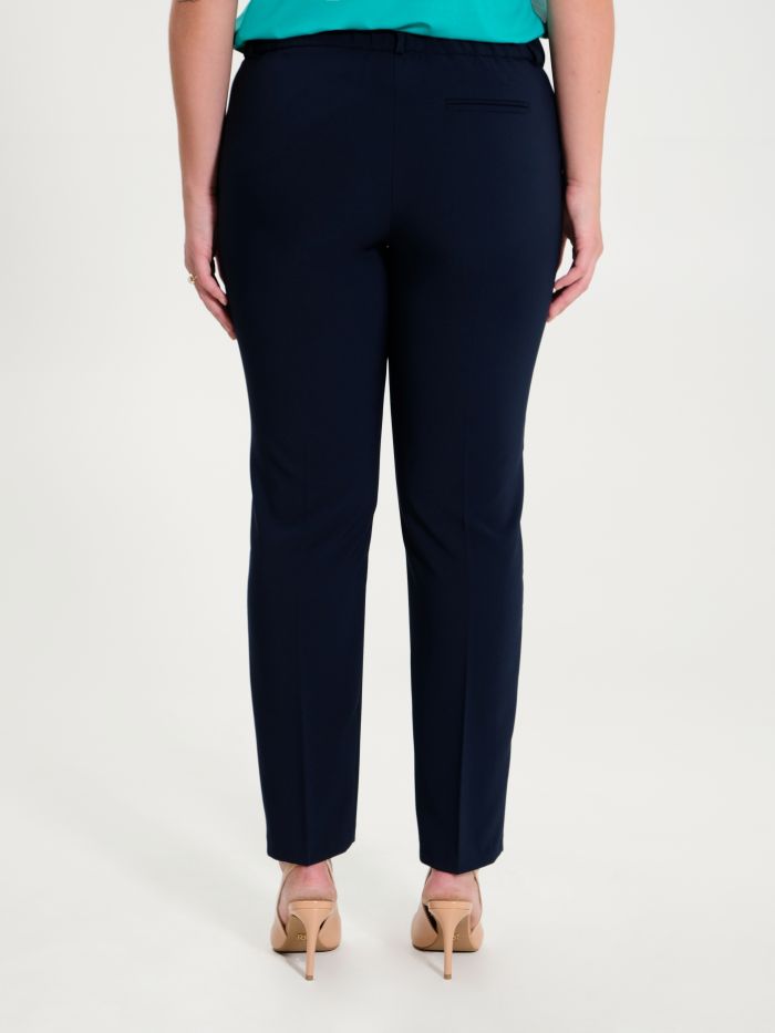 Rinascimento Pantaloni Curvy Blu Navy