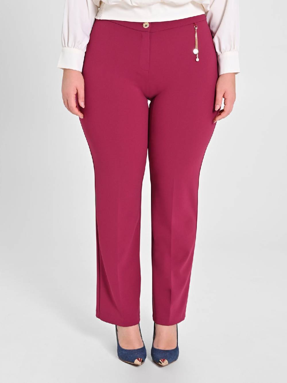Rinascimento Pantaloni Curvy Bordeaux