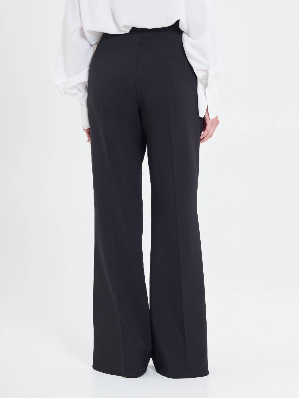 Rinascimento Pantaloni Curvy Fibbia Geometrica