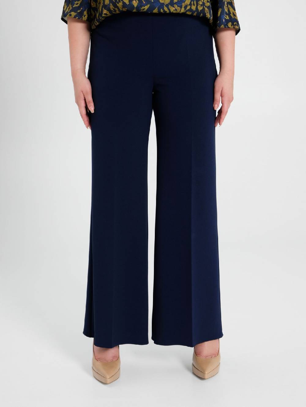 Rinascimento Pantaloni Curvy Palazzo Blu