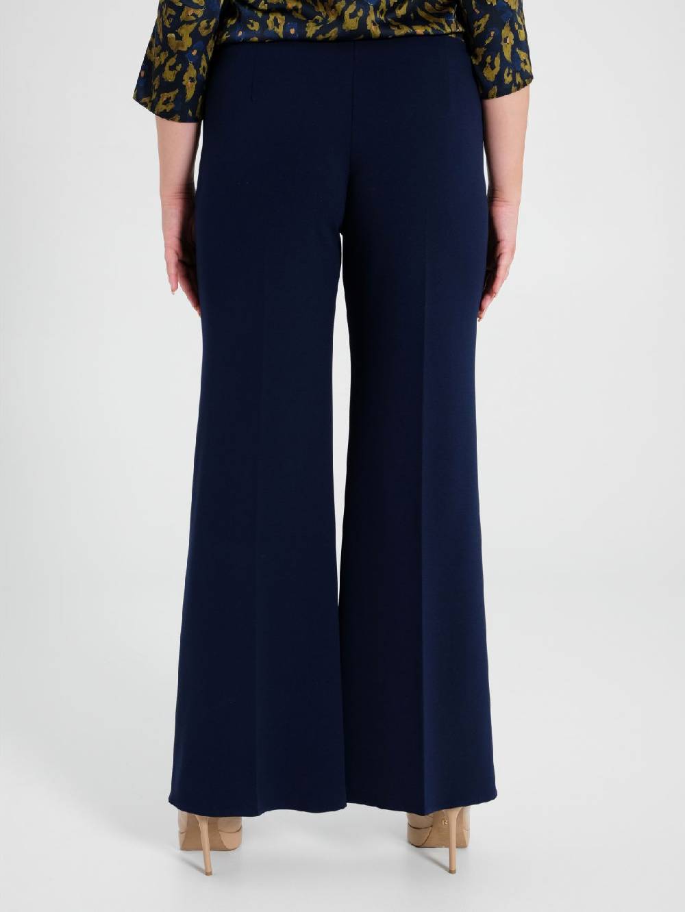 Rinascimento Pantaloni Curvy Palazzo Blu
