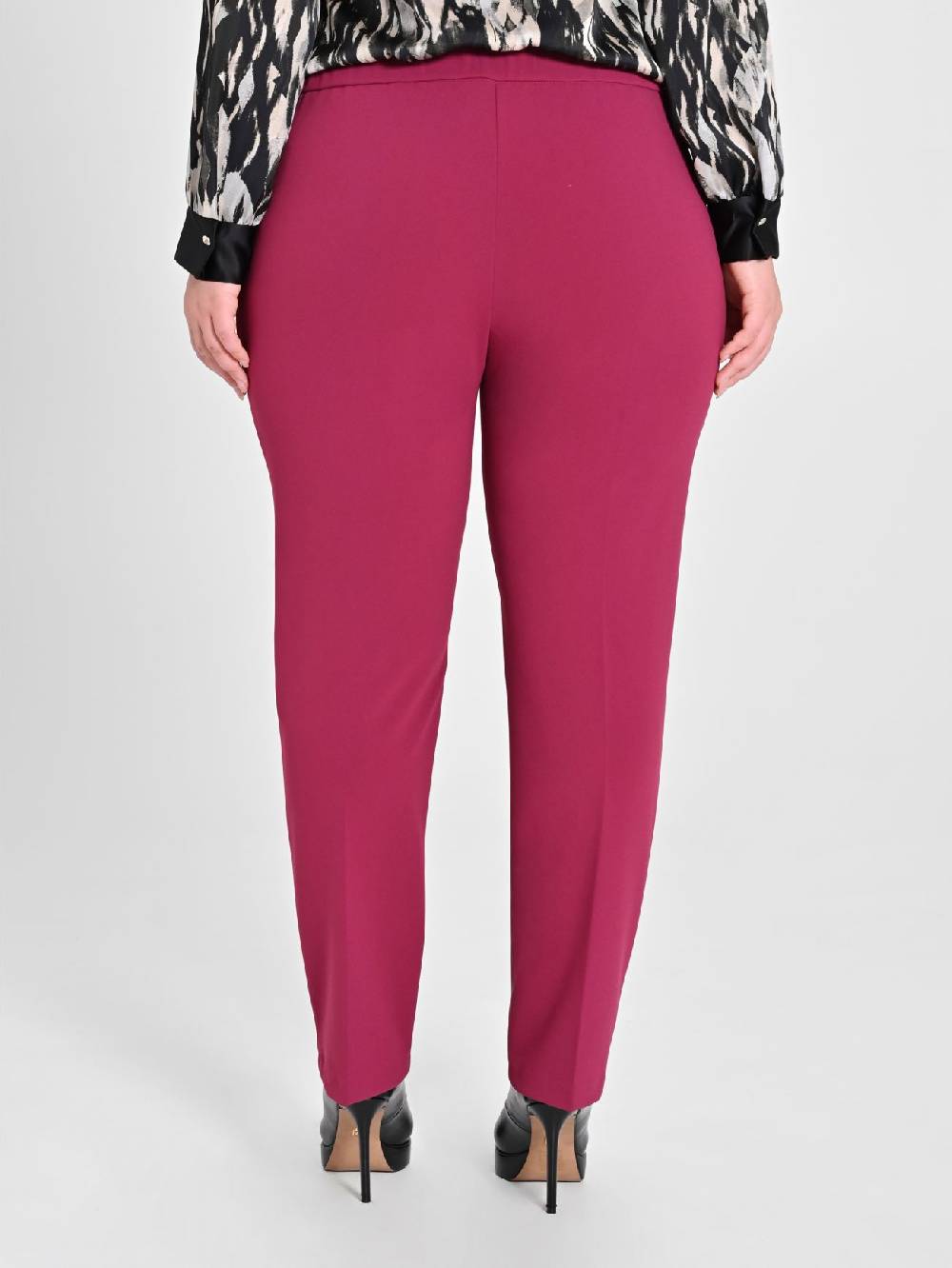 Rinascimento Pantaloni Curvy Skinny Bordeaux