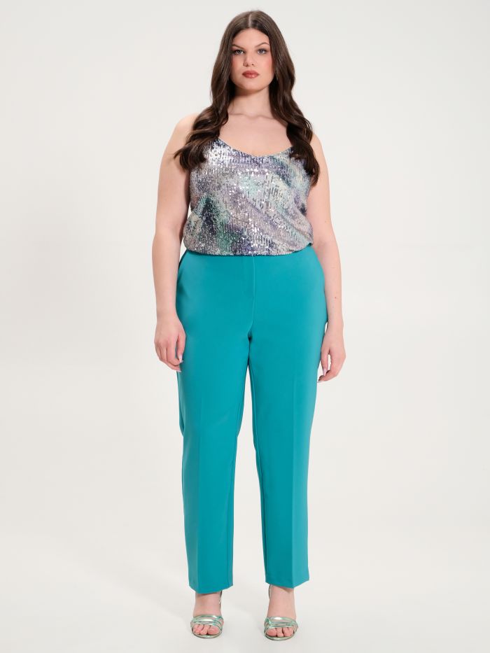 Rinascimento Pantaloni Curvy Verde