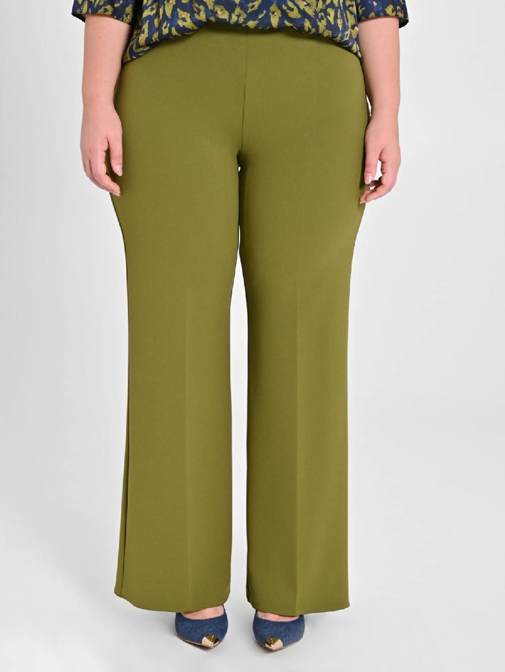 Rinascimento Pantaloni Curvy Verde Muschio
