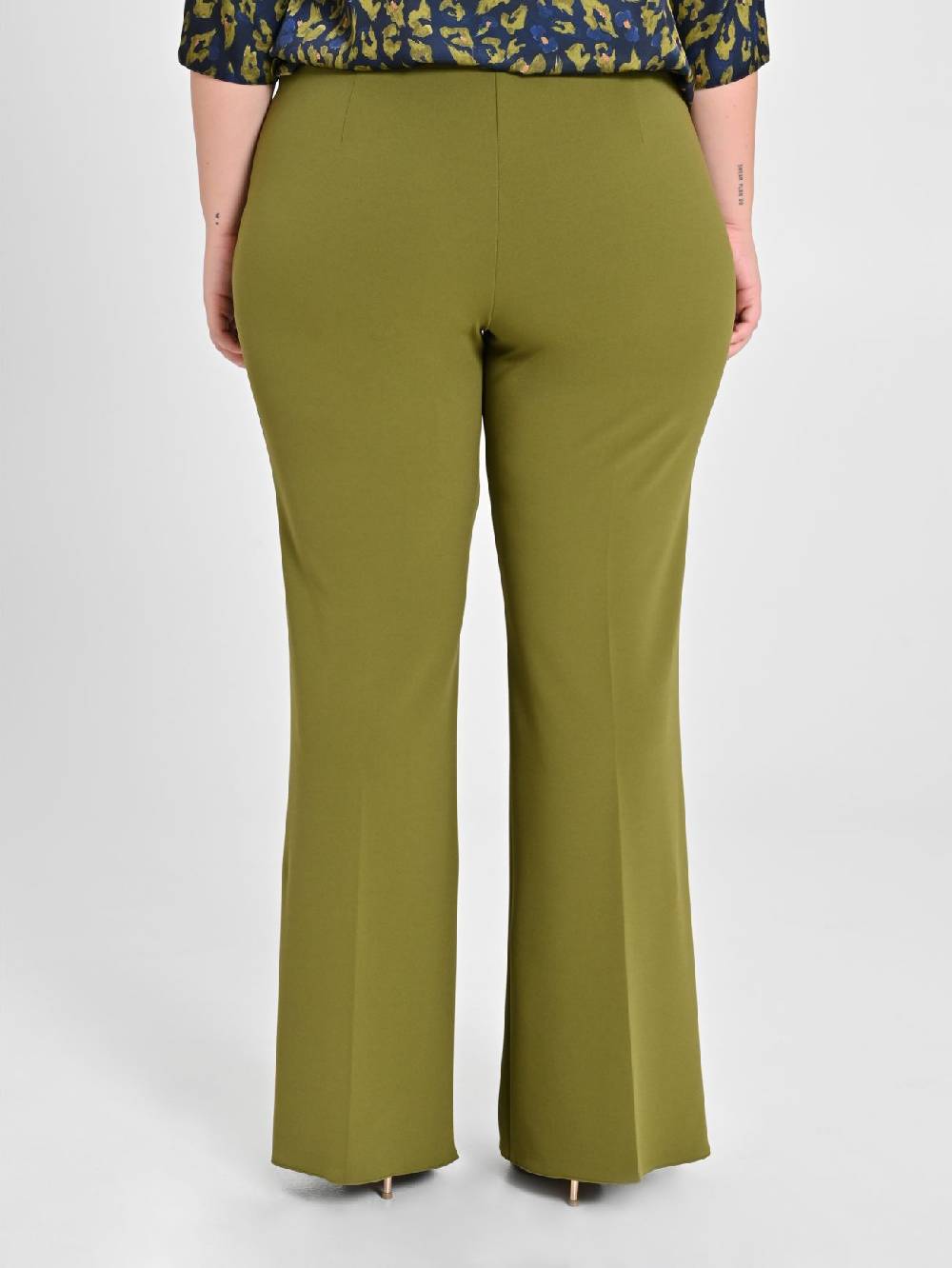 Rinascimento Pantaloni Curvy Verde Muschio