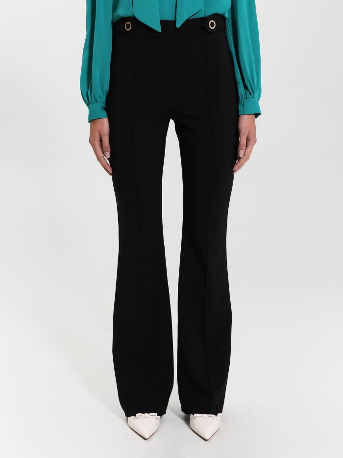 Rinascimento Pantaloni Flared Con Bottoni