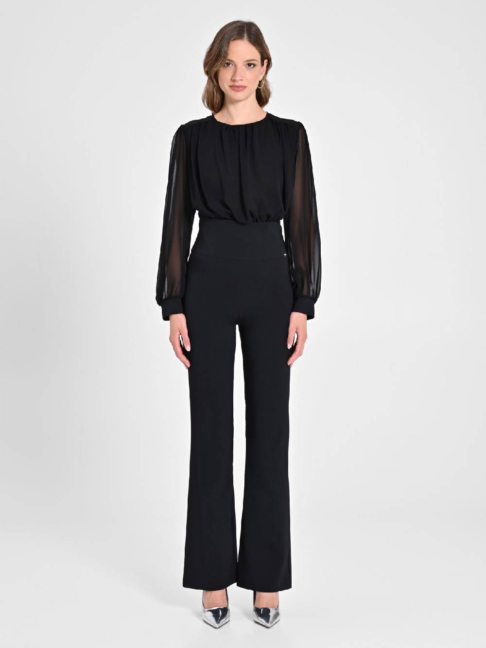 Rinascimento Pantaloni Flared Neri