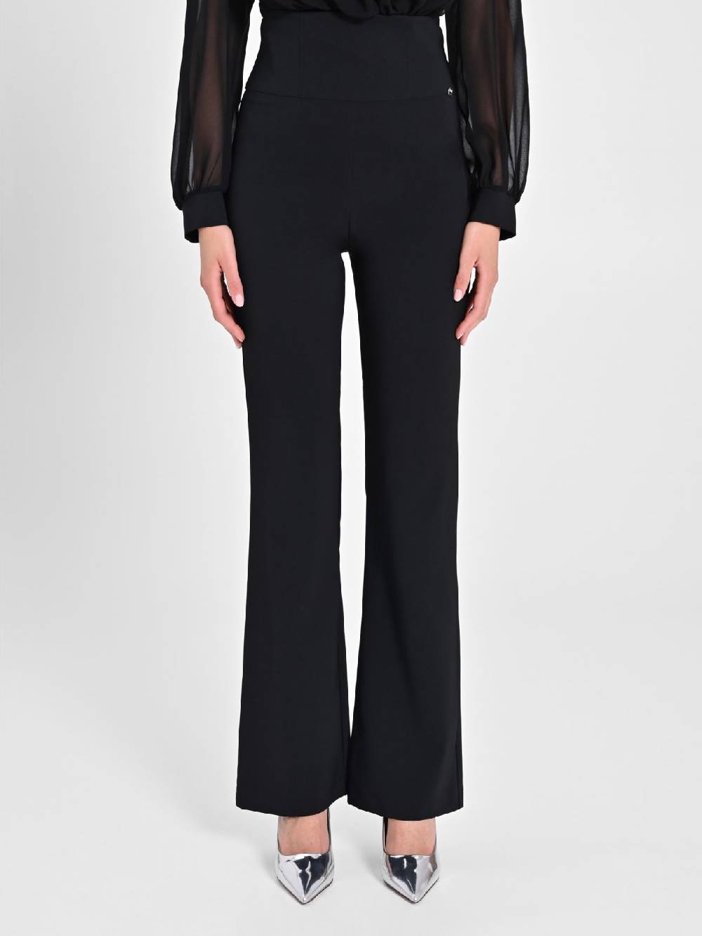 Rinascimento Pantaloni Flared Neri