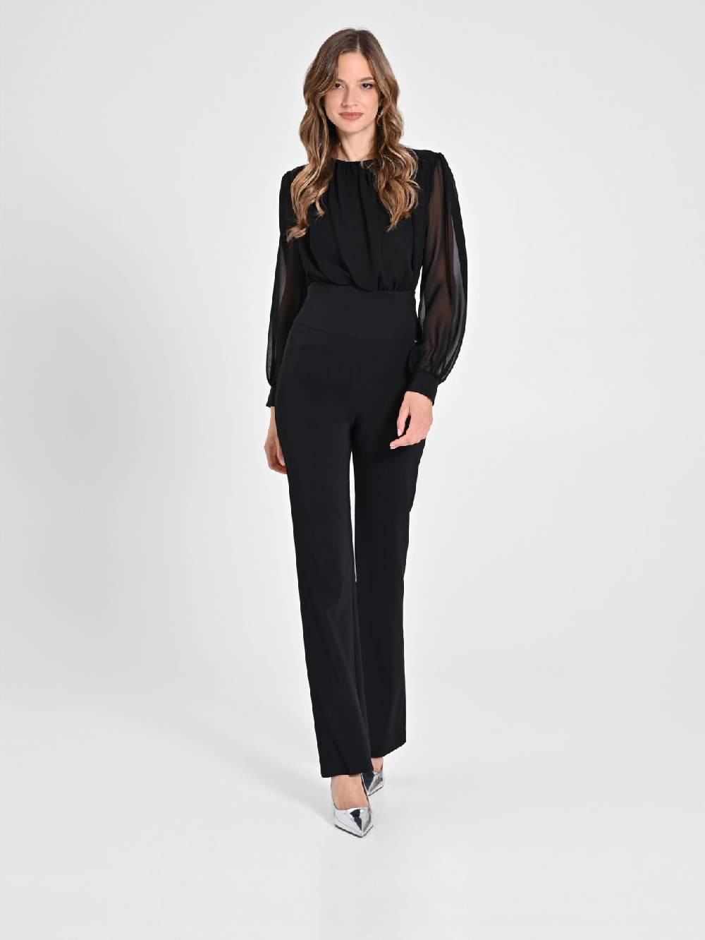 Rinascimento Pantaloni Flared Neri