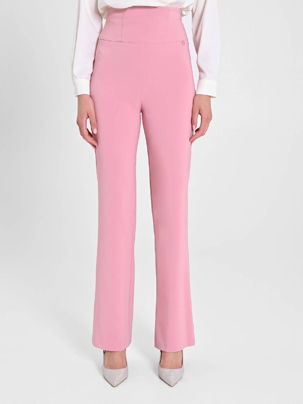 Rinascimento Pantaloni Flared Rosa Antico