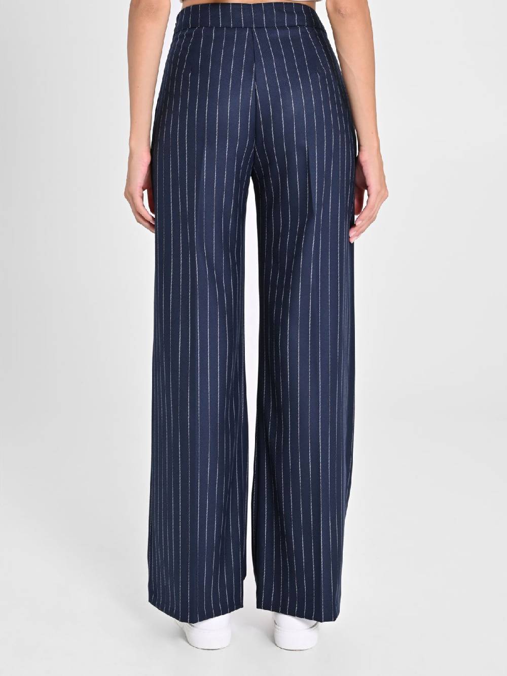 Rinascimento Pantaloni Gessati Blu