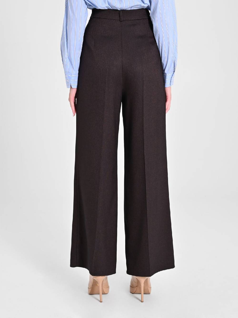 Rinascimento Pantaloni In Poliviscosa Marrone